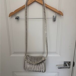 Stylish Silver Chain-Link Women's Bag